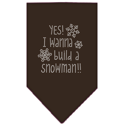 Yes! I want to build a Snowman Rhinestone Bandana Brown Small